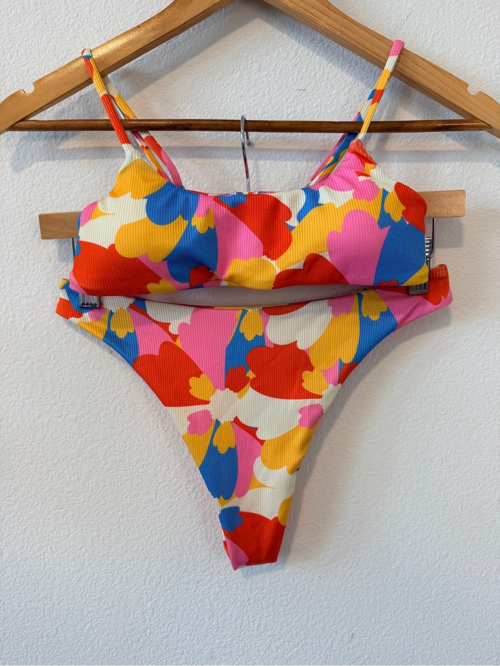 Aurelle Monaco Full Bikini Set Floral Archive Print Size Small - Picture 4 of 9